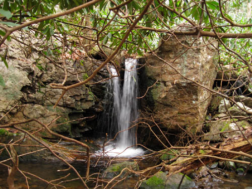 Small falls before Jones Branch falls