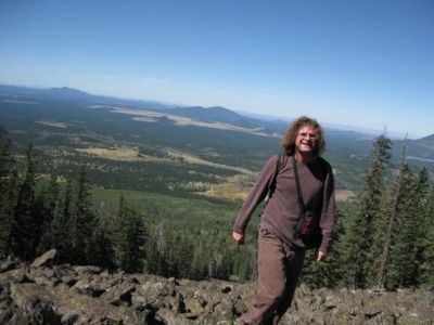 Climbing Humphreys Peak
Low Rider climbing through a boulder-field
