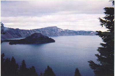 Crater Lake with Devil's Island
photo donated by Betty Sabatini
