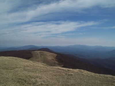 view from Big Bald 3-10-2009
looking toward Little Bald

