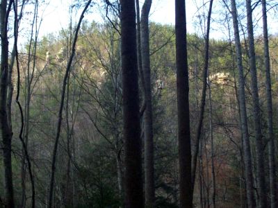 Sill Branch Overlook (aka 'Monkey-Head Rocks')
As seen from Sill branch below
