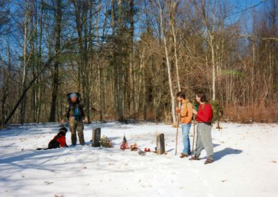 Shelton Memorial On Cold Spring Mountain
Rat, Mark and Charlie...and Swartz
Early 1990's photo by (?)
