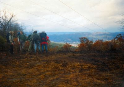 Rat Patrol On Unaka
Looking down towards Unicoi / Erwin
early 1990's Photo by Rat
