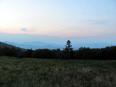 View From Roan Mountain trail
Sunset on Roan Mountain
Photo by RAT 
7-11-2010

