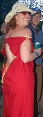 Blister Bitchin Sister
Our Beloved Bister Bitchin Sister in a hot red dress
