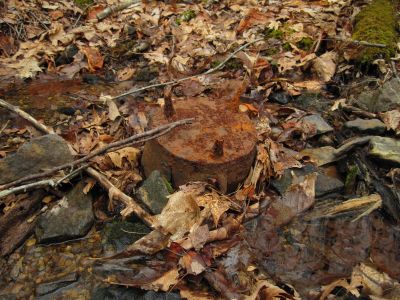 Rusty Cast Iron Cook-Pot
Can't help but wonder who's cook-pot this was...
Hidden Hollow, Rich Mountain,
                         2-28-2017
