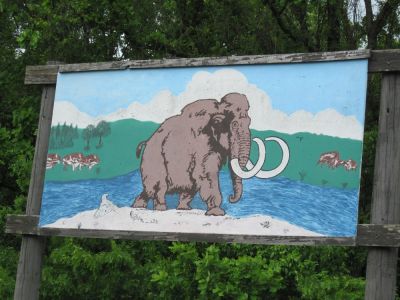 Mammoth Painting
..at the Big Bone Lick State Park Campground.
May, 2010
