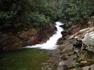 Devils Creek Cascades
Top part of Cascade #2 and pool,
December, 10, 2011
