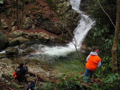 Devils Creek Falls
Rat and Dave taking photos,
Lower Falls,
December, 10, 2011
