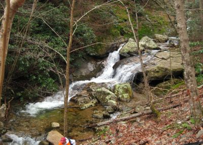 Devils Creek Cascades
Dave Aldridge,
Lower part of Cascade #4,
December, 10, 2011
