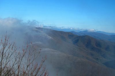 View From Middle Spring Ridge
Clouds rolling in...
Middle Spring Ridge Trail,
December 17, 2011

