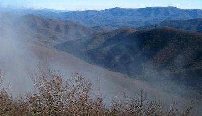 View From Middle Spring Ridge
View overlooking Rocky Fork, 
looking toward the Bald Mountain Range,
Middle Spring Ridge Trail,
December 17, 2011
