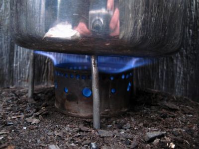 Homemade Alcohol Stove
Meadows Camp,
Rat's Birthday Hike, 2013
Evening, Day 1
