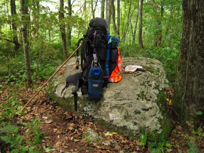 Bol'Dar Backpack
Fully loaded...
Trail to Big Bald,
Rat's Birthday Hike, 2013
Day 2
