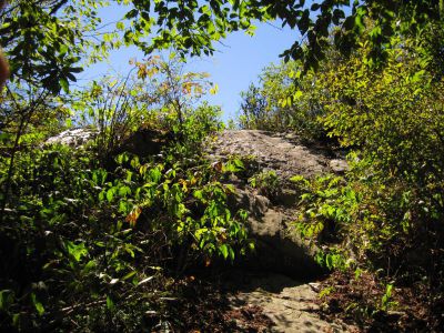 The 'Big Rock'
On at 'Big Butte', elevation 4,838,
Coldspring Mountain,
September, 2010
