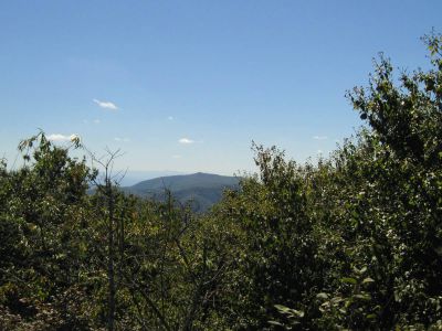 View from the 'Big Rock'
at the Big Butte on Coldspring Mountain,
Viking Mountain in the distance.
September, 2010
