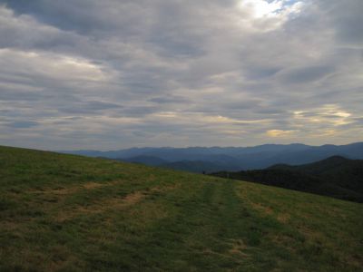 Max Patch
on the Appalachian Trail, 
September, 2010 

