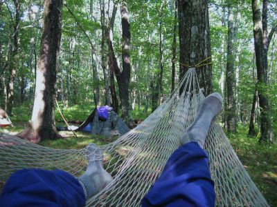 View From The 'Ham-Cam'
(2nd) camp-site on Walnut Mountain,
September, 2010
