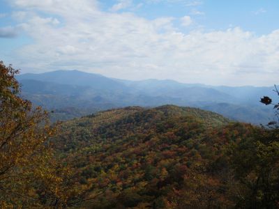 View From Appalachian Trail
...near High Rocks; Roan Mountain in distance.
Little Bald Mountain
October, 2010
