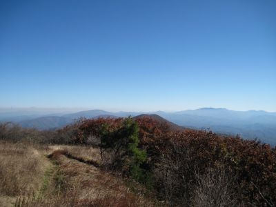 View From Big Stamp
Looking down the Appalachian Trail (Northeast)
Big Bald Mountain
October, 2010
