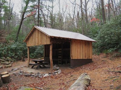 Curly Maple Gap Shelter
The 'NEW' shelter at Curly Maple Gap.
October, 2010
