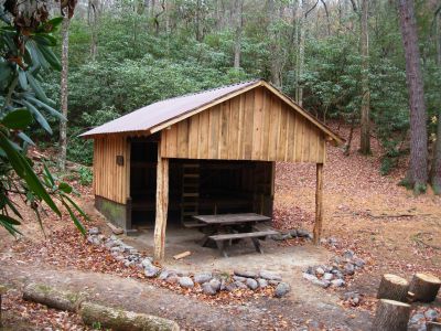 The 'New' Curly Maple Gap Shelter
November, 2010
