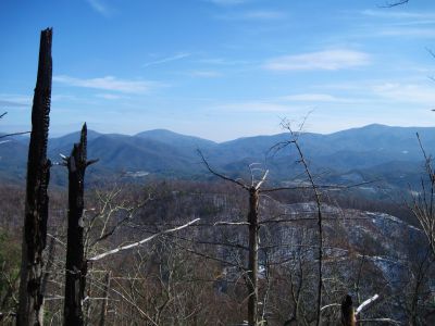 View From Whitehouse Mountain
Flattop Mountain, Spivey Gap, and Little Bald Mountain in the distance...
Rocky Fork
December, 2010
