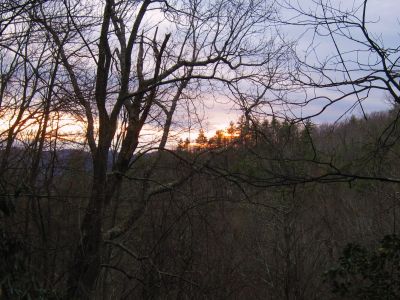 Sun Setting Behind Buzzard Roost Ridge
2-19-11
