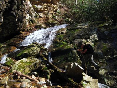 The Devil's Slide
Rat climbing around beneath The Devil's Slide,
4-3-2011
