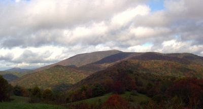Big Bald 
View from Meadow above Street Gap on Appalachian Trail, 10-09
