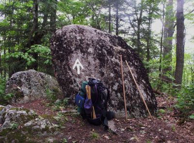 The AT Rock on Little Bald Mountain
July 2009
