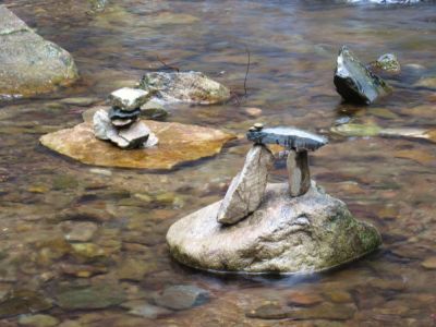 Rock Art
...in the Sill Branch (lower) Falls,
3-11-10
