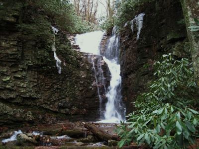 Rock Creek Falls
Upper Rock Creek Falls on Unaka mountain,
January 2010
