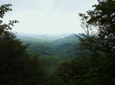 View from Unaka Mountain
Horse Creek Valley from Unaka Mountain,
August 2009
