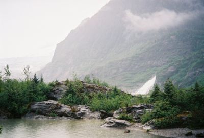 Waterfall at Mendanhall Glacier
photo by Wendy Williams
