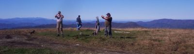 Summit of Big Bald
...another day at the office. 
start of work trip, October 2009
